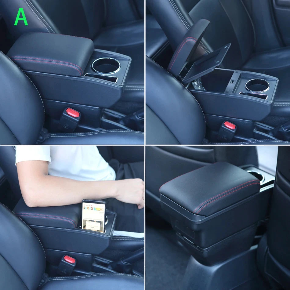 Universal Car Armrest Universal Model Armrest Box Central Storage Box Dedicated Cup Holder Retrofit Parts Interior Accessories