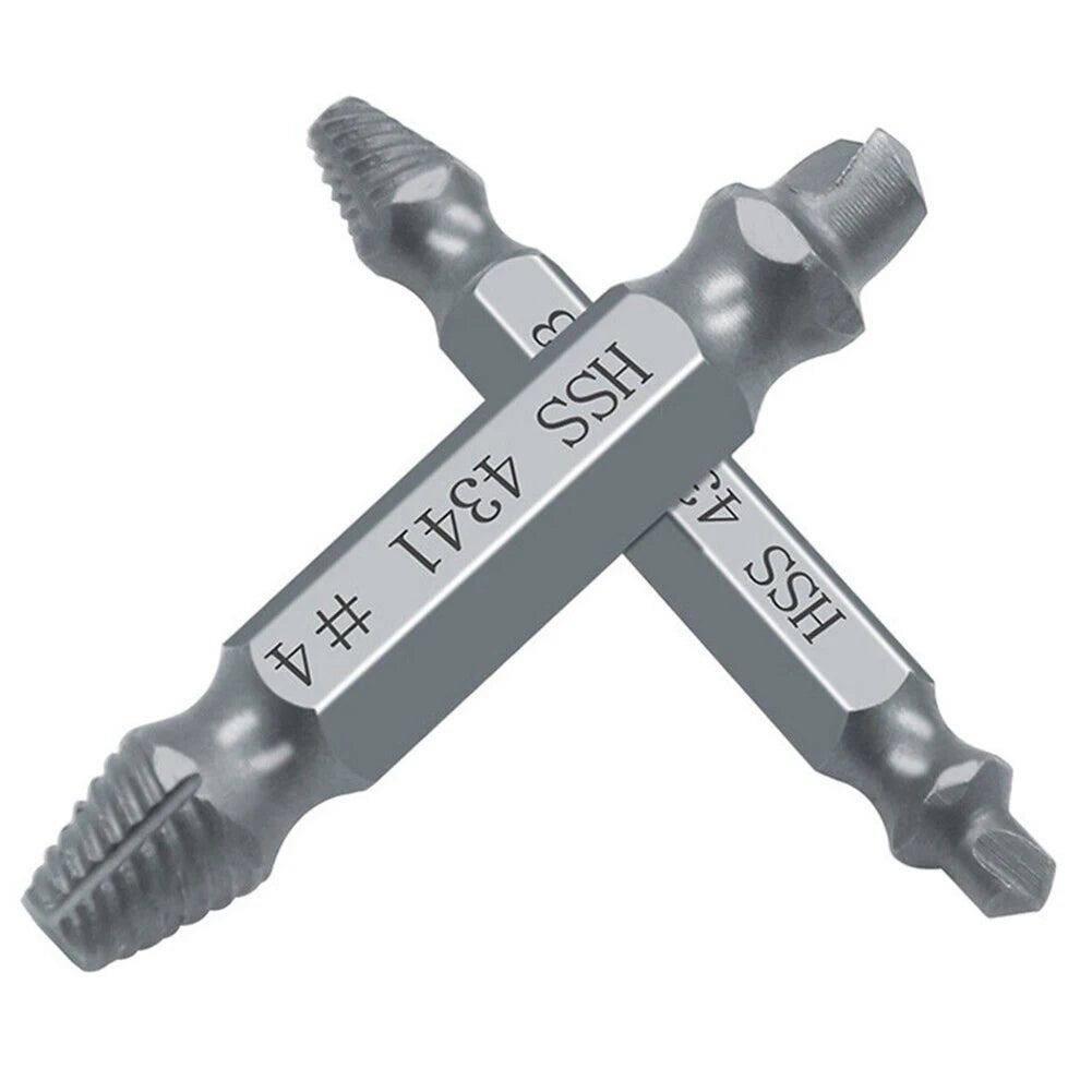 6-Piece Damaged Screw Extractor Set for Broken Bolts and Screws