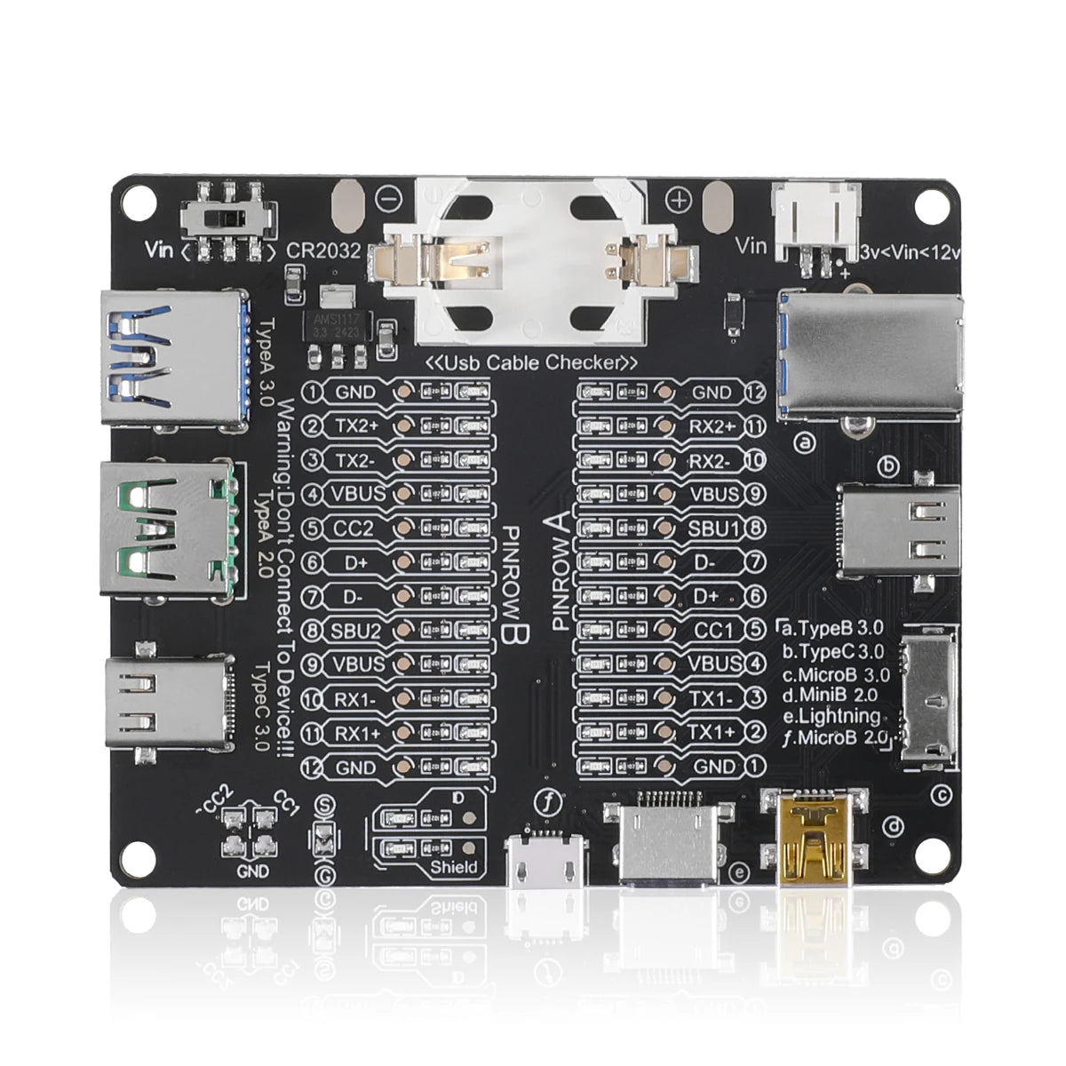 USB-Kabel-Continuity-Testplatine - Gehäuseoptionen