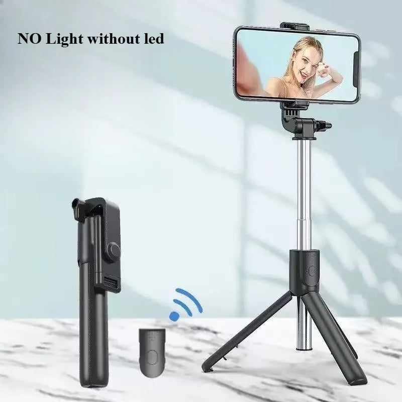 Wireless Bluetooth Selfie Stick Tripod Stand with Fill Light Remote Shutter Tripod For iPhone Samsung Xiaomi Live Phone Holder