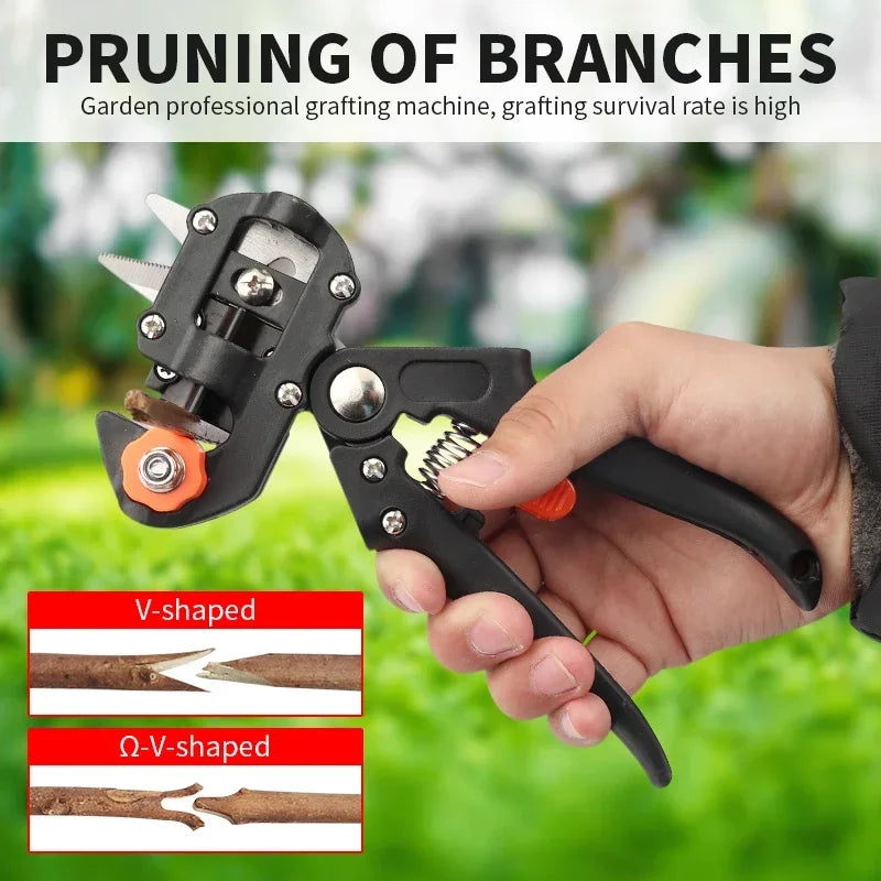 Manual Plant Grafting Tool with Replaceable Blades