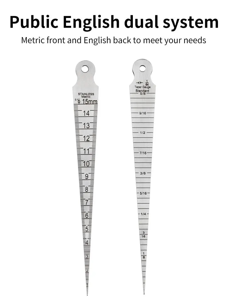 Gabarit de mesure d’un écart taillé 1–15 mm