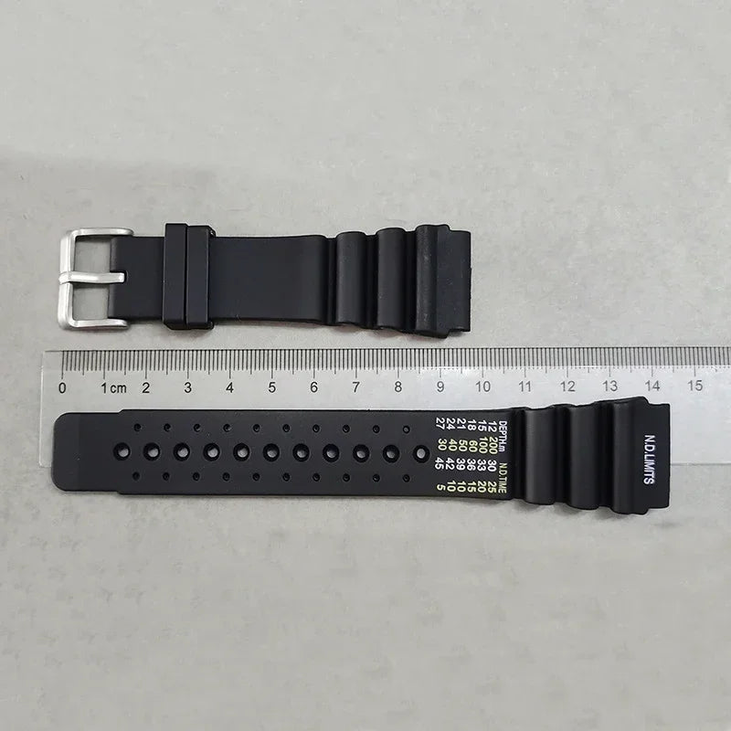Rubber Watch Strap, 20/22/24mm Options