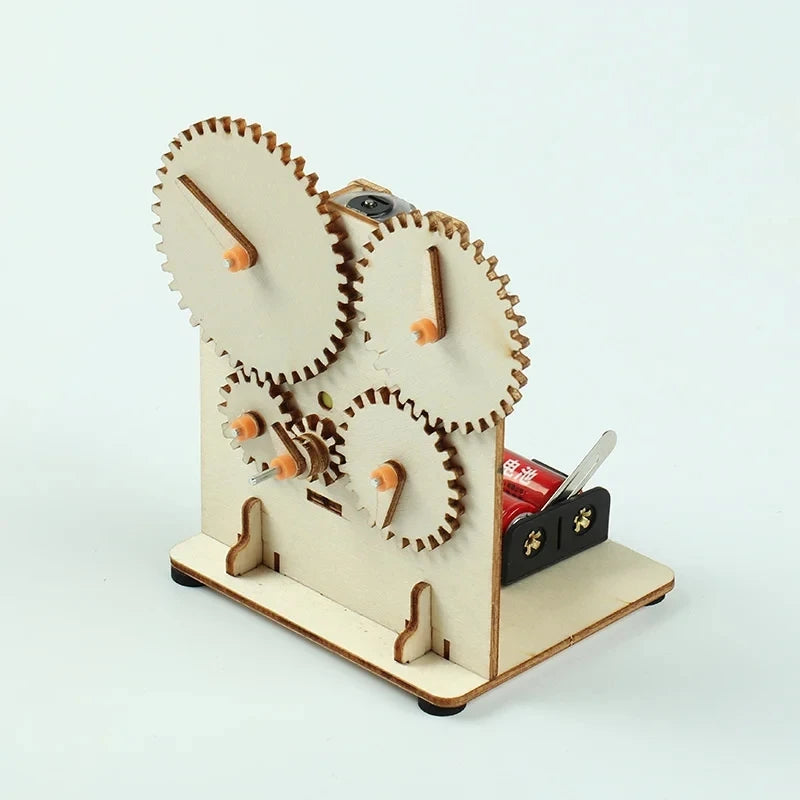 DIY hölzerner mechanischer Zahnrad-Modellbausatz