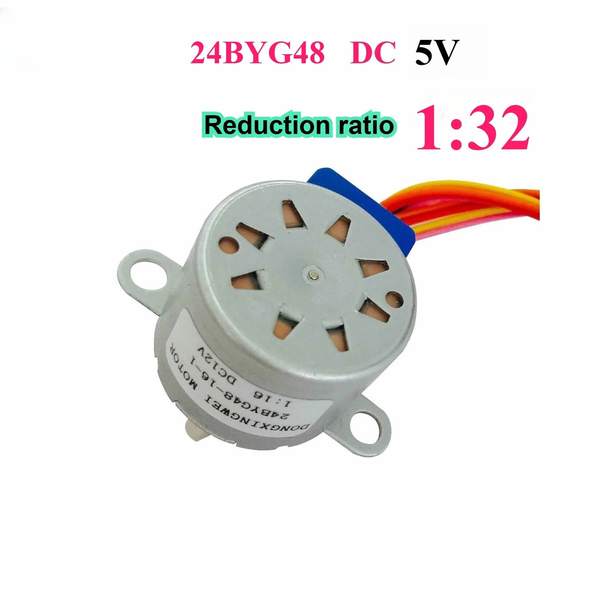 24BYG48 koračni motor s reduktorom, 5 V ili 12 V