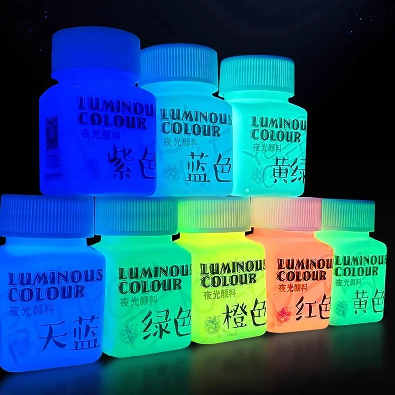 58ML Fluorescent Acrylic Pigment – Glow in the Dark