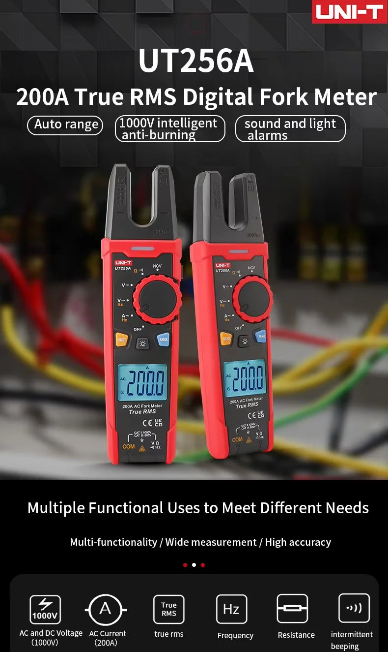 UT256A/UT256B Digital Fork Meter