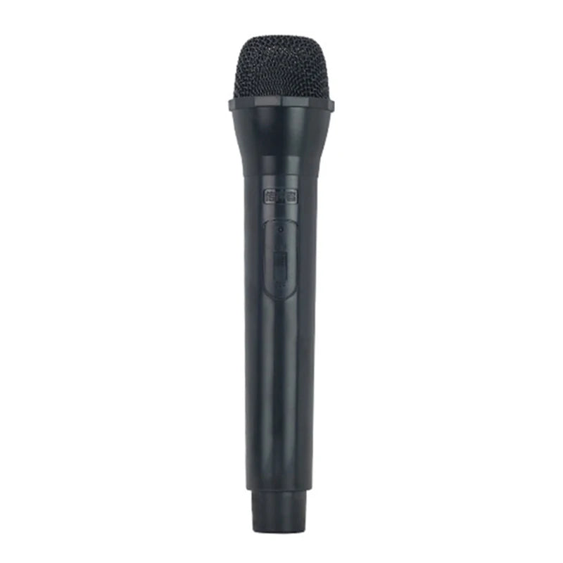 1 unidade, microfone de imitação, acessório de palco, microfone artificial de brincar para crianças, microfone de plástico para karaoke, brinquedo para disfarces e faz de conta
