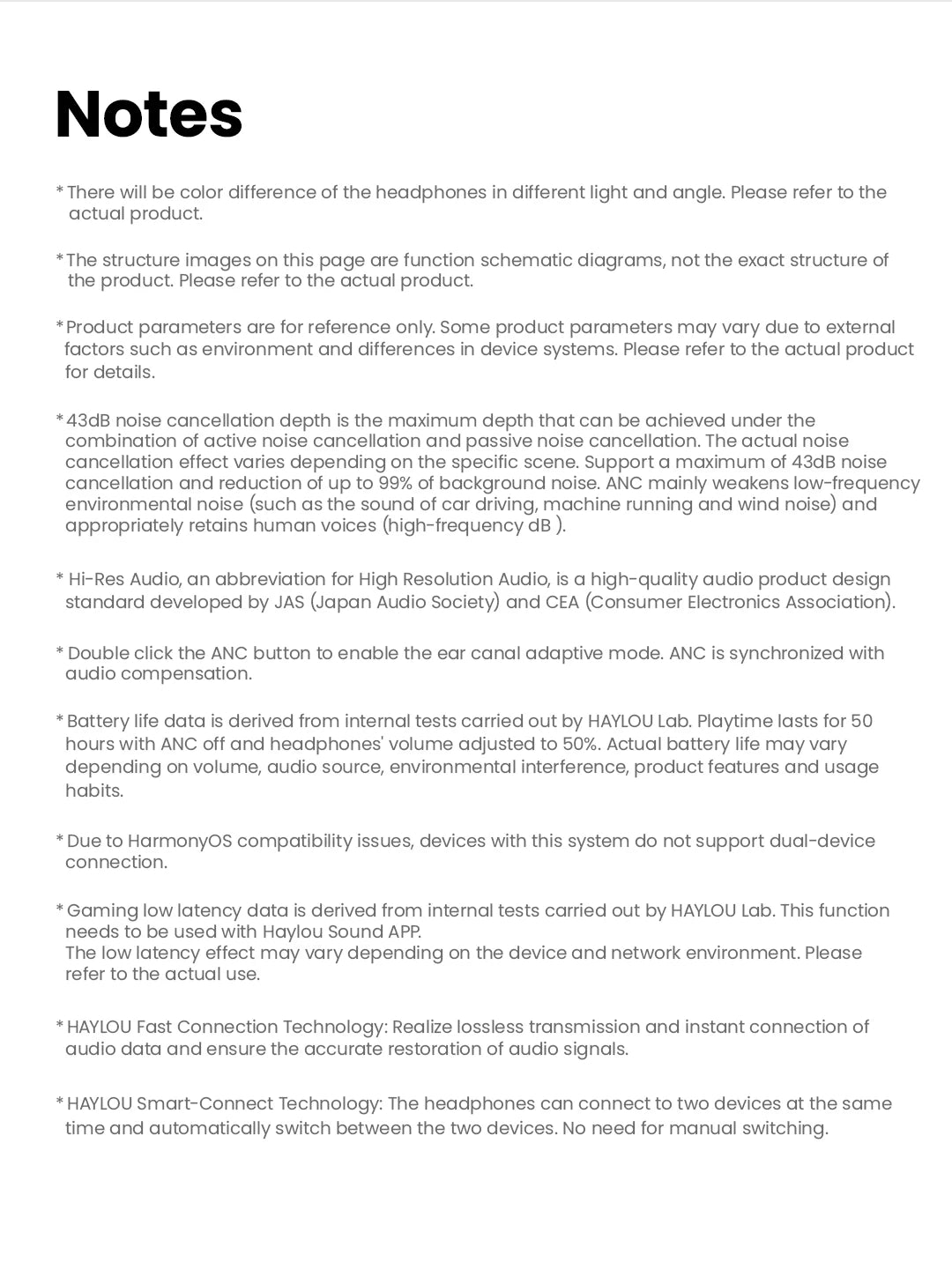 Haylou S30 Wireless Bluetooth ANC Headphones