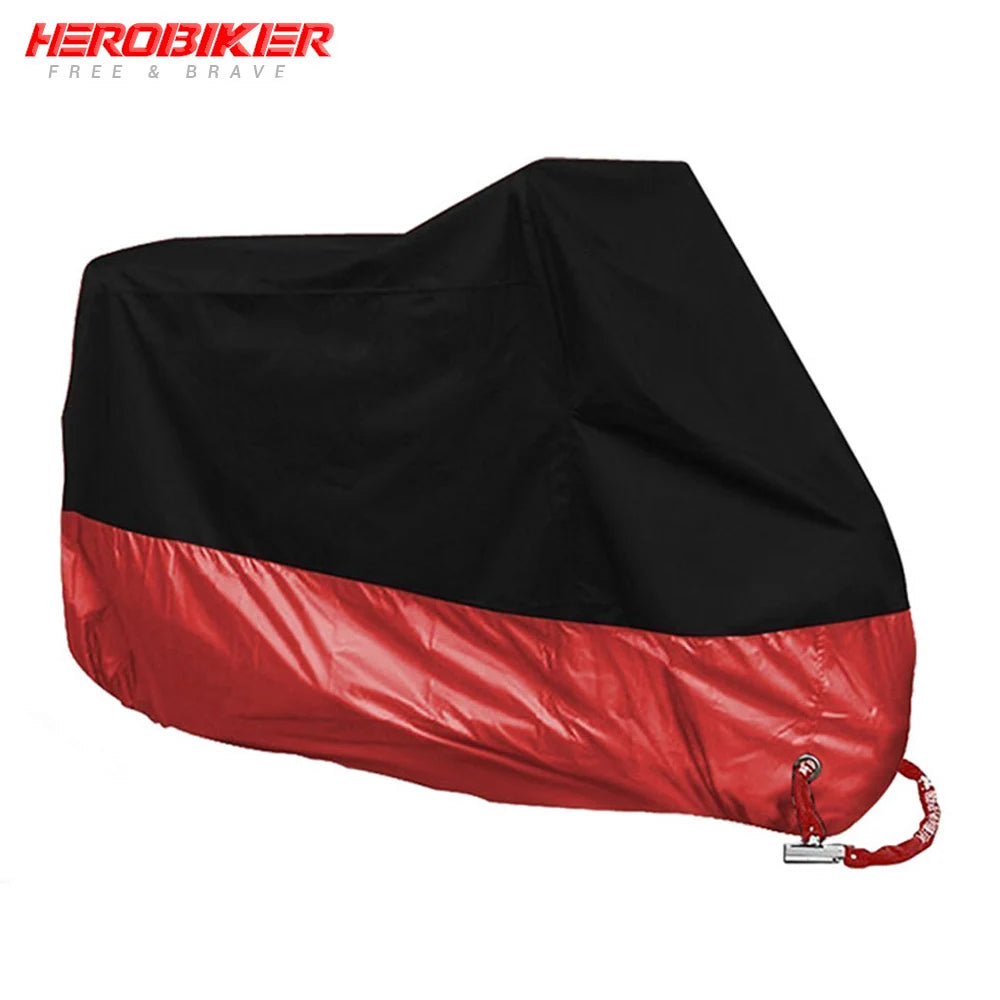 Motorcycle Cover Waterproof Moto Rain Cover Dustproof UV Protective Outdoor Indoor Motocross Scooter Motorbike Cover All Season