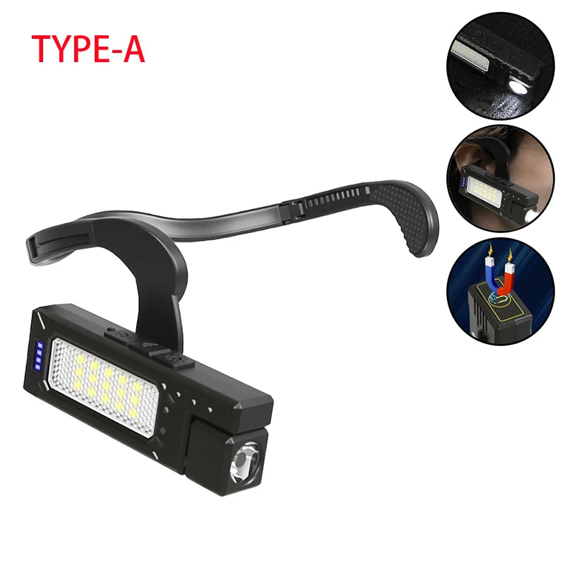 Oplaadbare LED-hoofdlamp en batterij-accessoire-opties