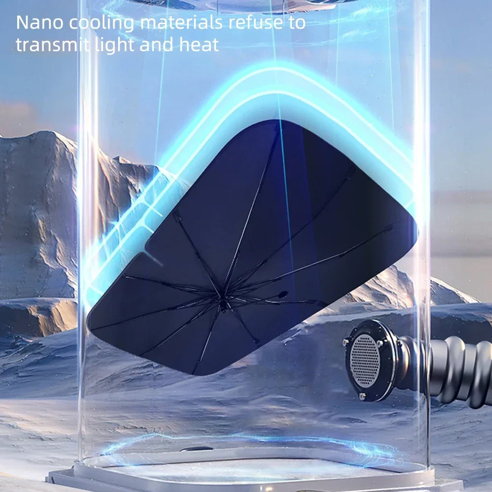 Car Sunshade Windshield Umbrella Front Sun Shade Parasol Foldable Summer Protection Car Seat Heat Insulation Car Accessories