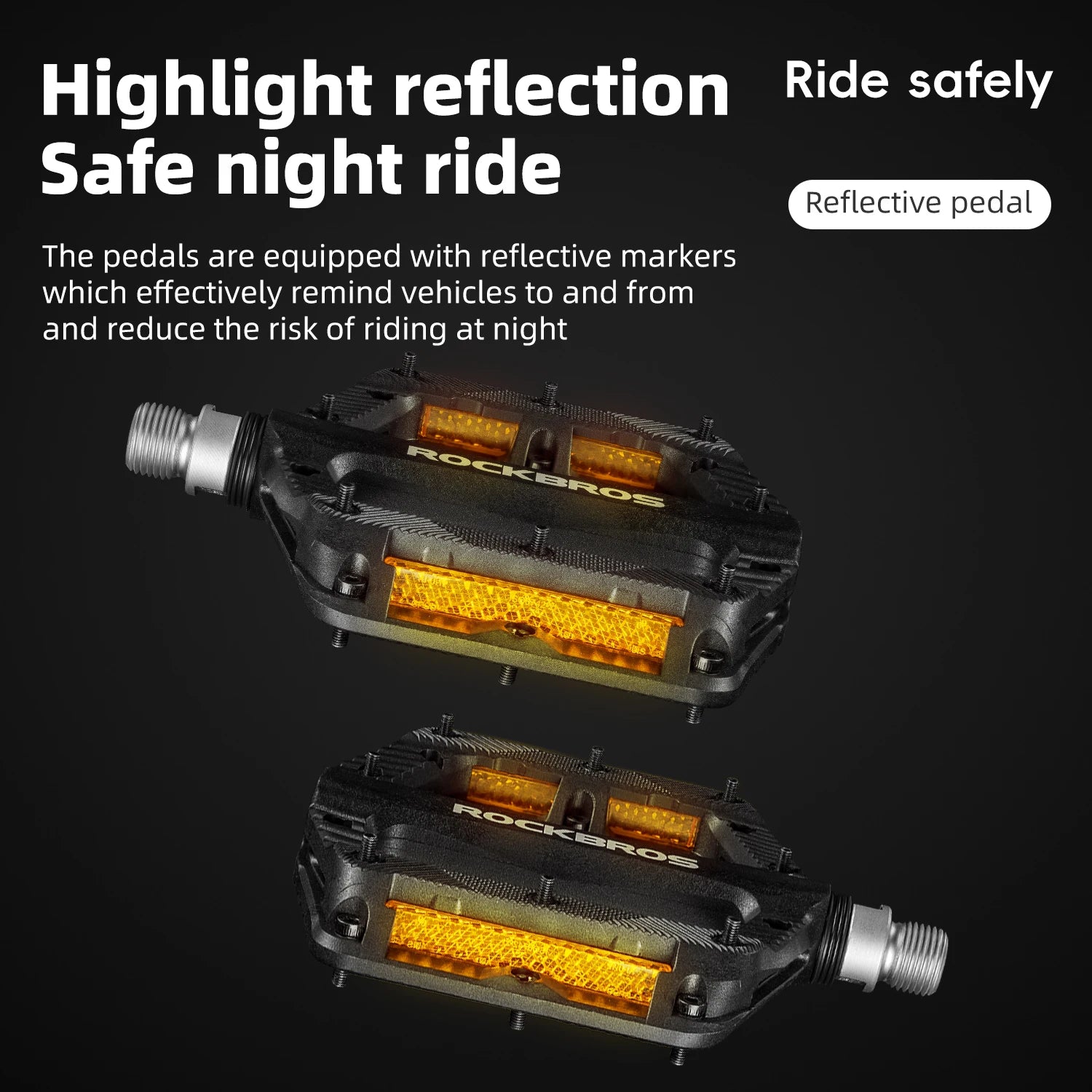 Lightweight Non-Slip Bike Pedals with Sealed Bearings for All Bikes