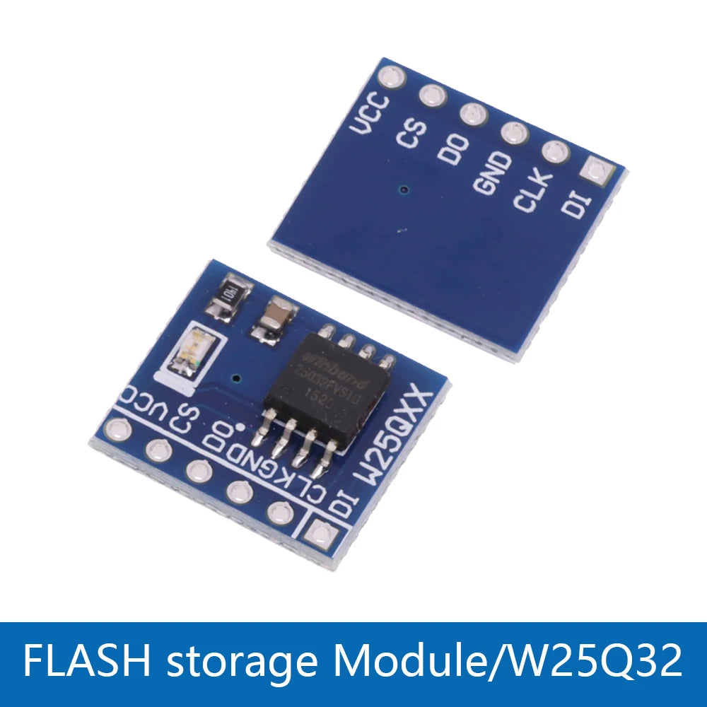 W25Q SPI Flash Memory Module - 32, 64 or 128 Mbit