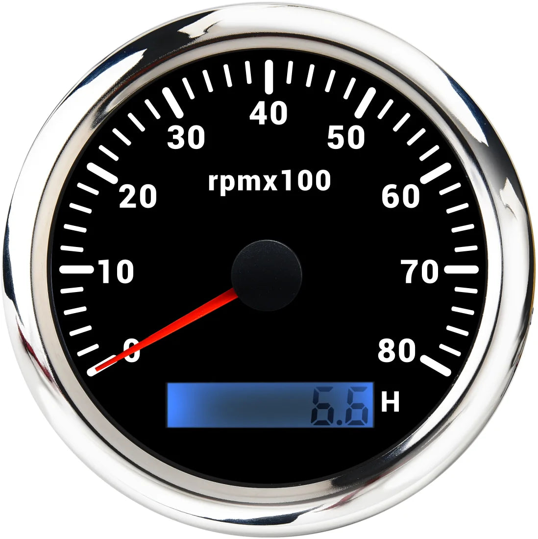 Conta-rotações de 85mm com contador de horas LCD e retroiluminação