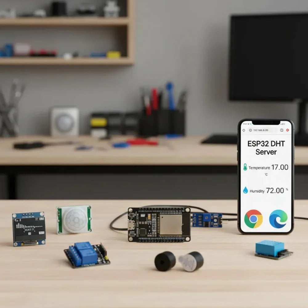 Elektronički DIY kit ESP32 ESP-32S WIFI modul početni kit za ESP32 WIFI razvojnu ploču ESP32 modul kit relej zaslon senzor