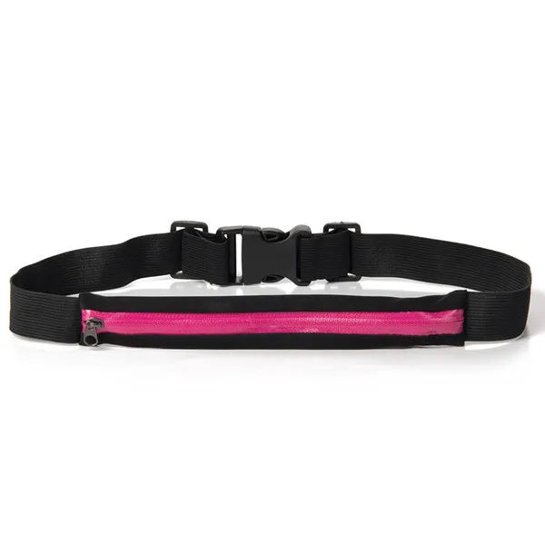 Running Waist Pack Double Pocket Waterproof Phone Belt Nylon Casual Small Fanny Bag Traveling Cycling Hiking Sport Gym Shopping