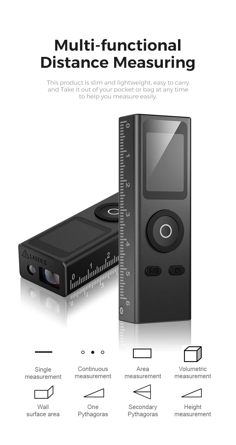 30m USB-Rechargeable Laser Distance Meter