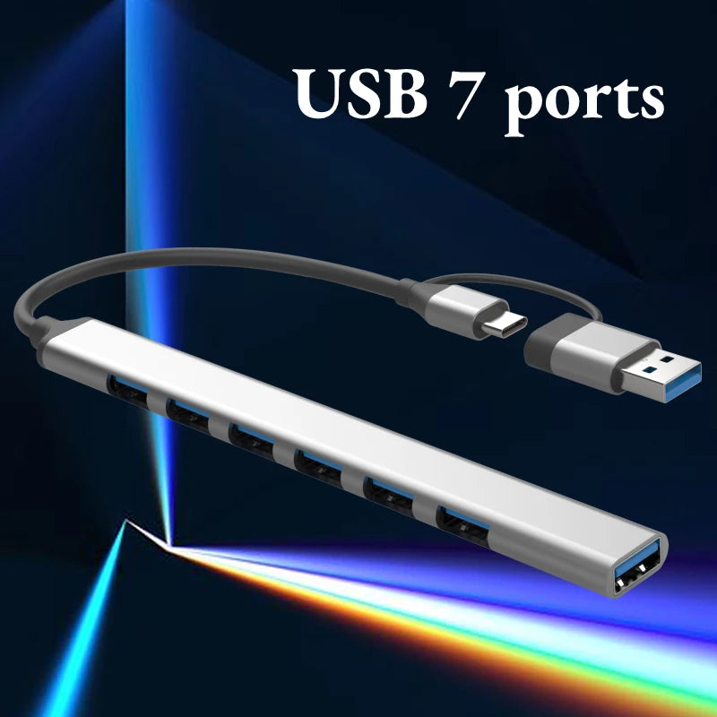 7-Port USB Hub for Compatible Host Devices