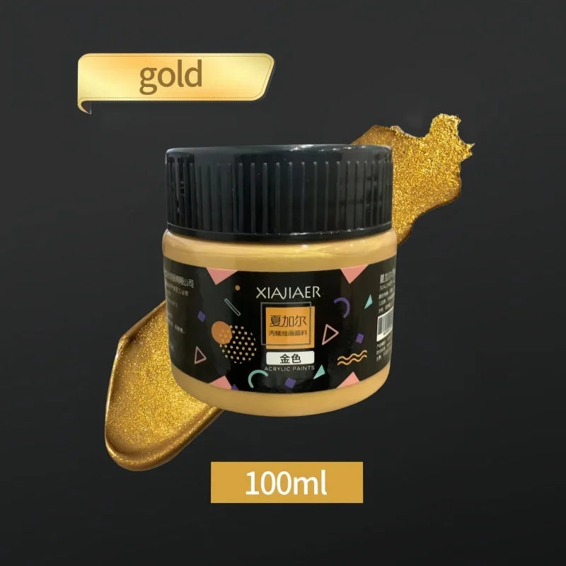 Set di pigmenti acrilici metallizzati perlescenti