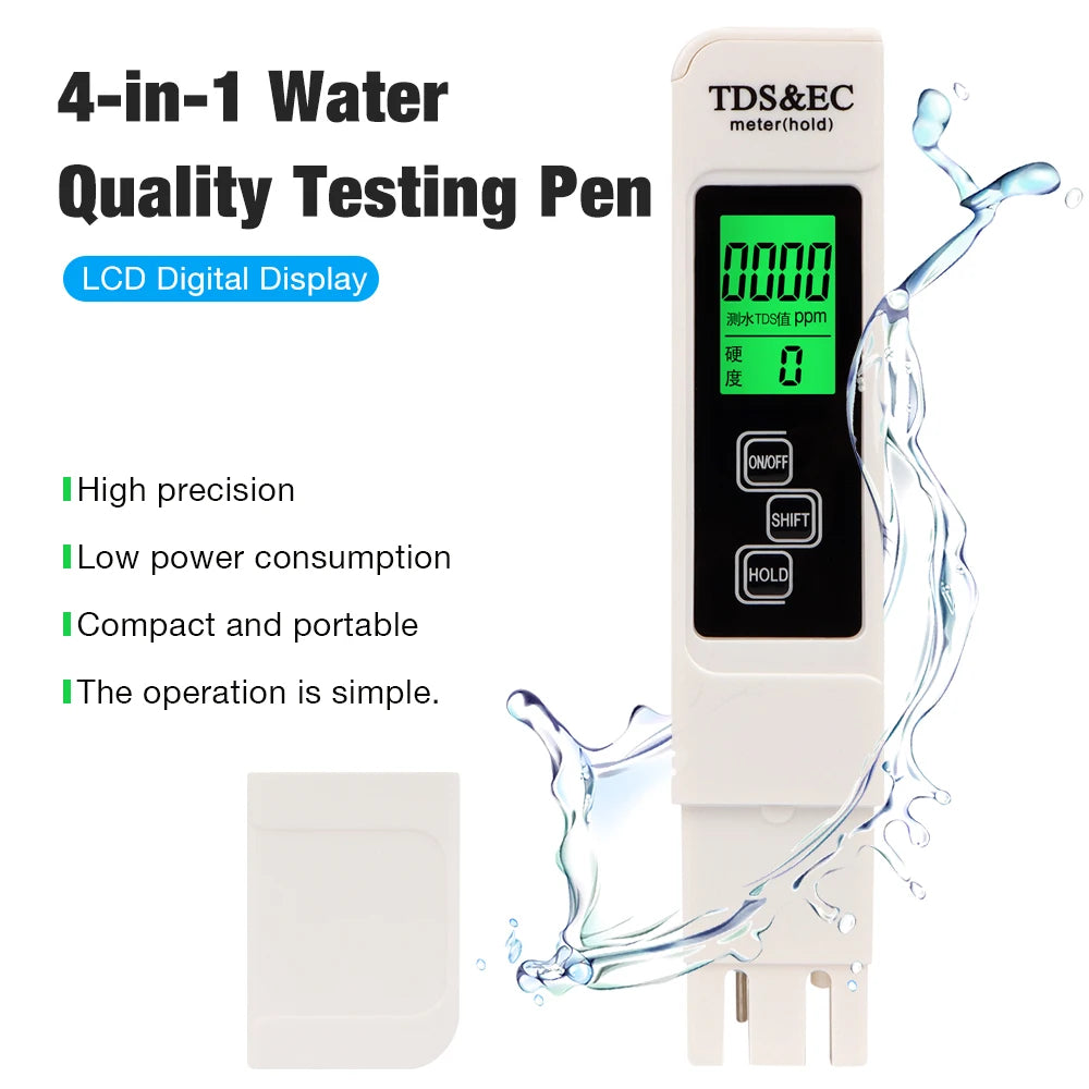 Digital EC, TDS and Water Temperature Test Pen