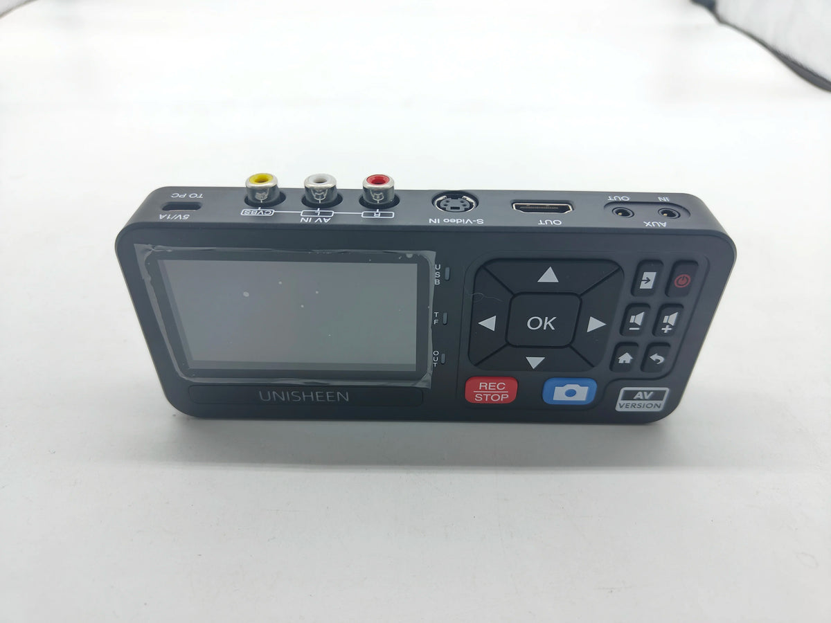 UNISHEEN UR230A Analog CVBS RCA SVideo Camera USB Tape VHS Capture Box MP3 Video Recorder VCR to Digital Converter