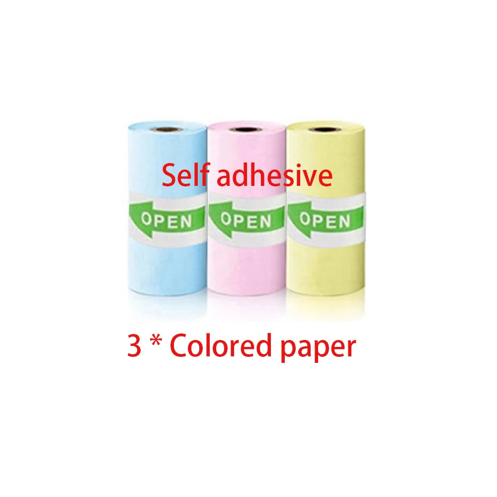 57 mm Thermal Label and Colour Paper Rolls, 6 m per Roll