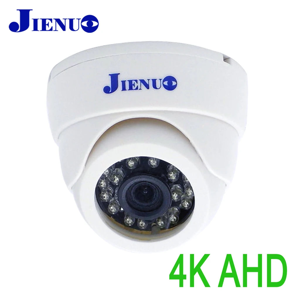4K AHD kupola CCTV kamera éjjellátóval és 25 m-es IR hatótávolsággal