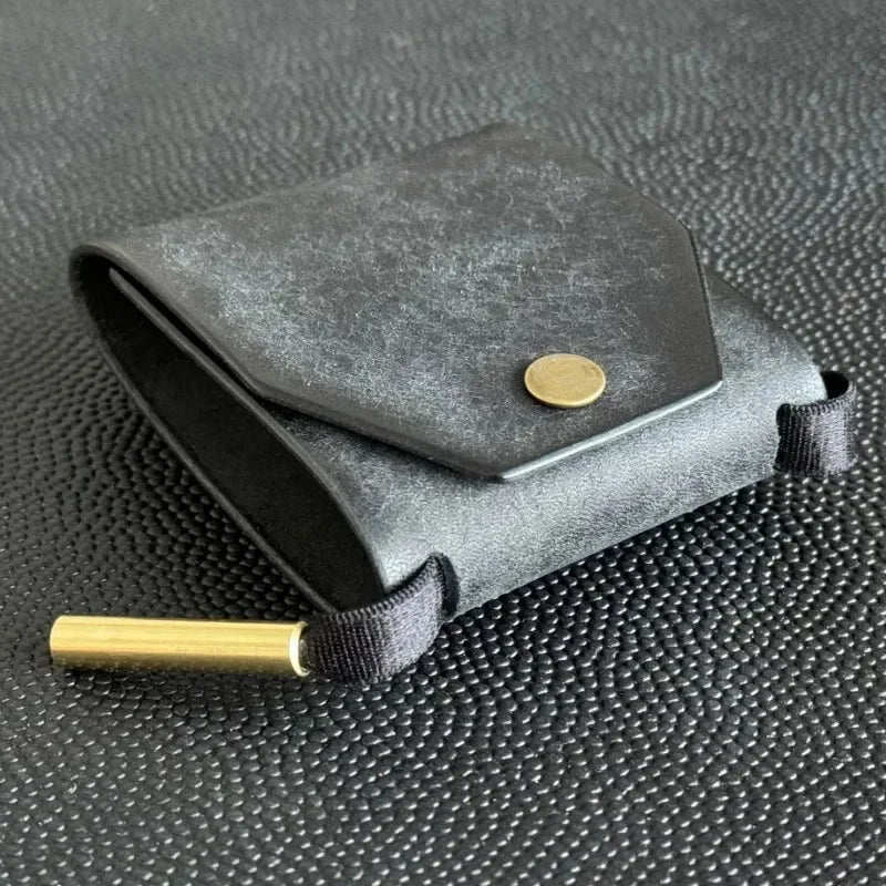 Leather Money Clip Quick Access Cash Holder Portable Pocket Bill Storage Pouch Lightweight Daily Carry Organizer