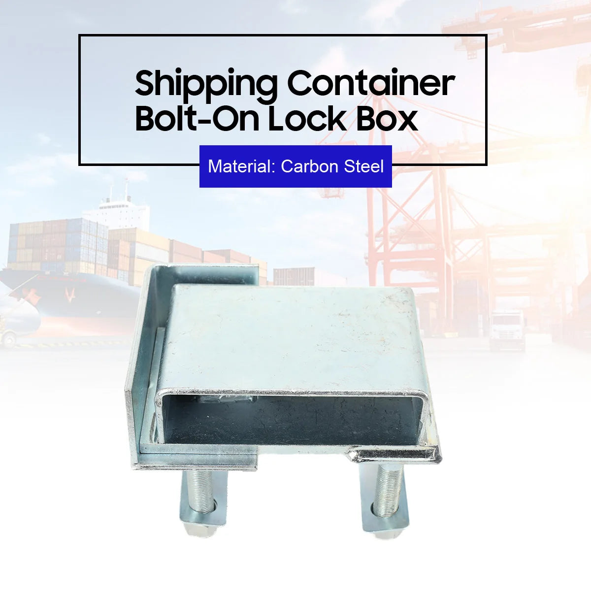 Dry Cargo Container Spare Parts High Security Container Door Lock Box Spray Molding Container Anti‑Theft Lock Housing for Shipping Containers