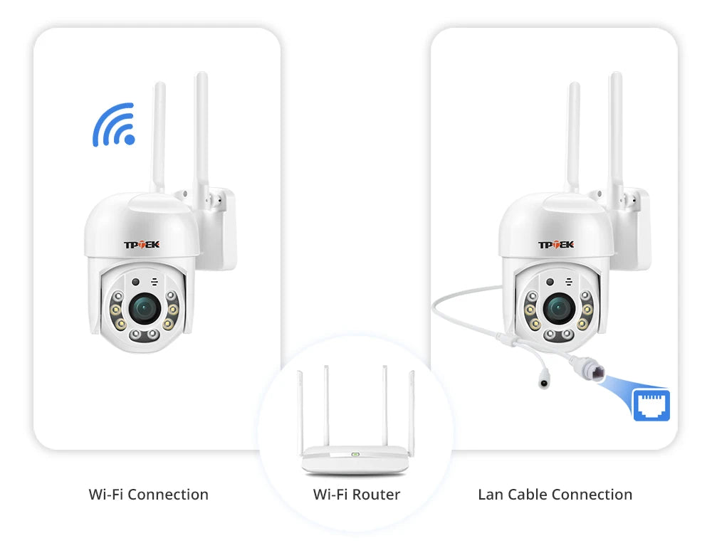 Caméra IP WiFi PTZ 4MP avec Vision Nette en Couleur