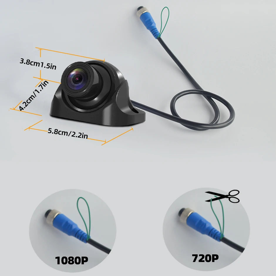 Câmara de Visão Noturna AHD 1080P/720P para Reboque, Autocaravana, Carrinha e Pick-up