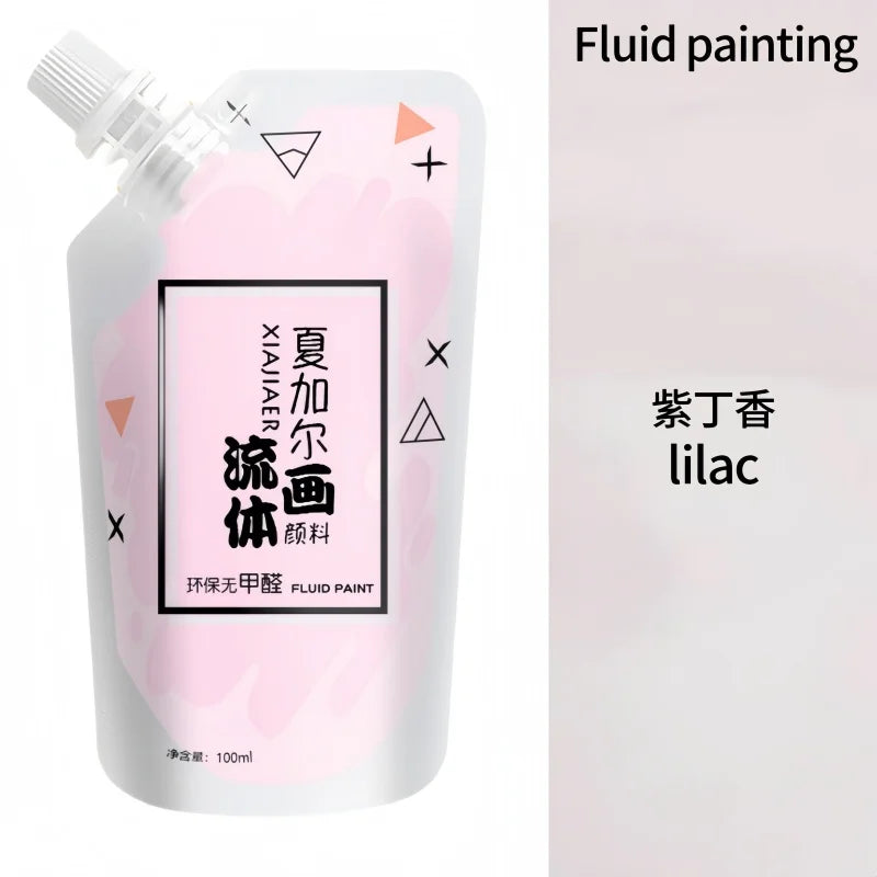 100ml višebojna tekuća akrilna boja u vrećici