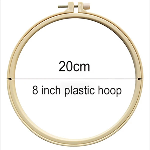 Printed Landscape Embroidery Kit, Hoop Options