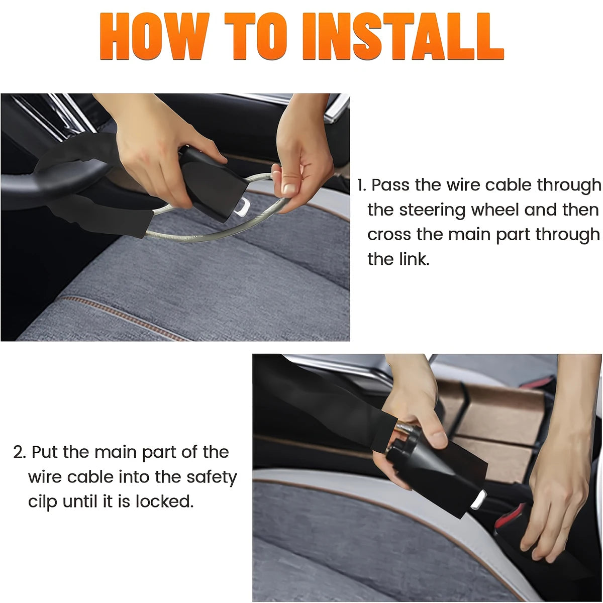 Car Steering Wheel Lock