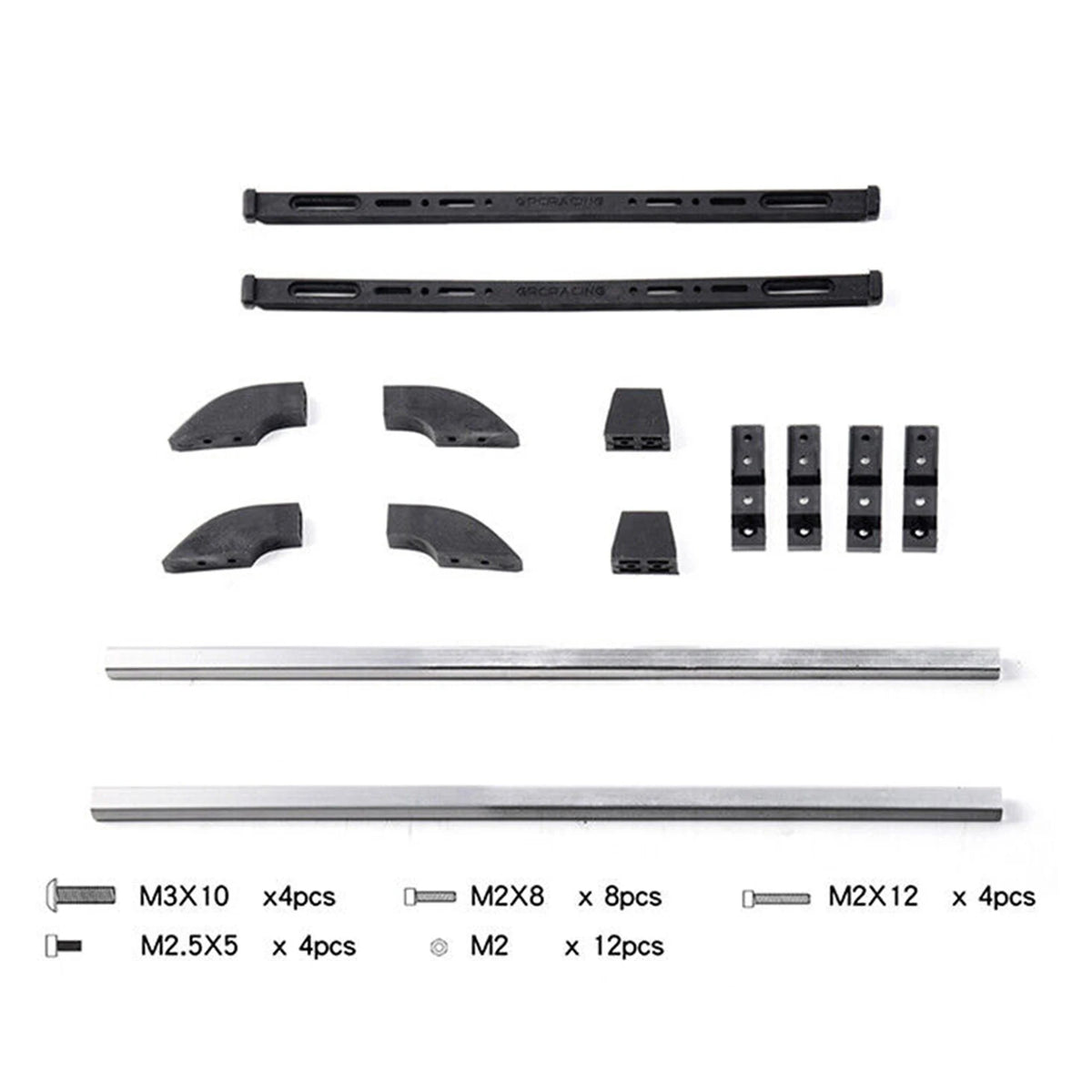 Adjustable RC Crawler Roof Rack Kit for 1:10 & 1:8 Models