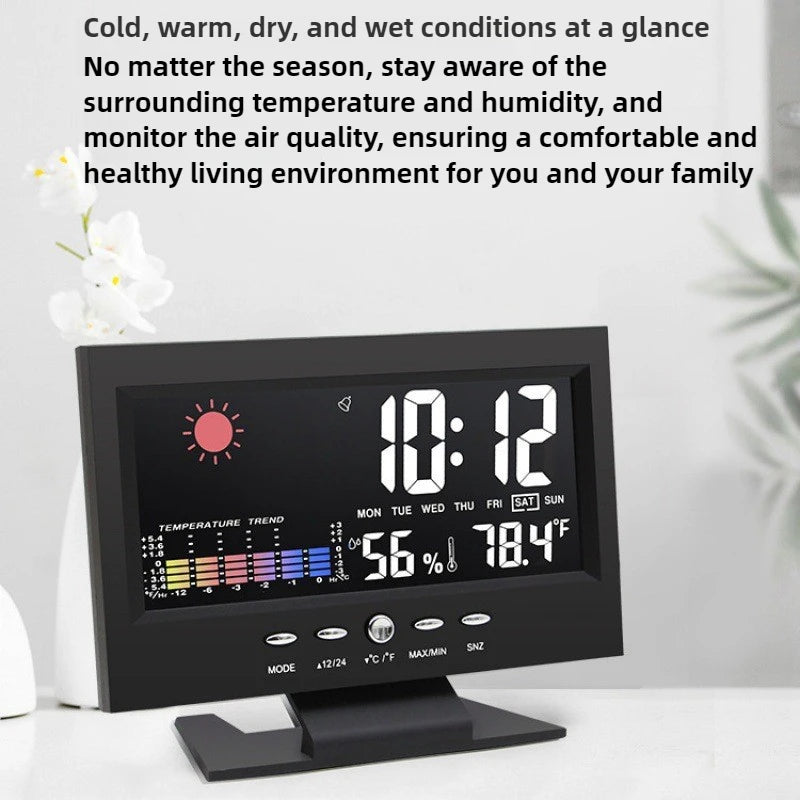 Digital Alarm Clock with Temperature and Humidity