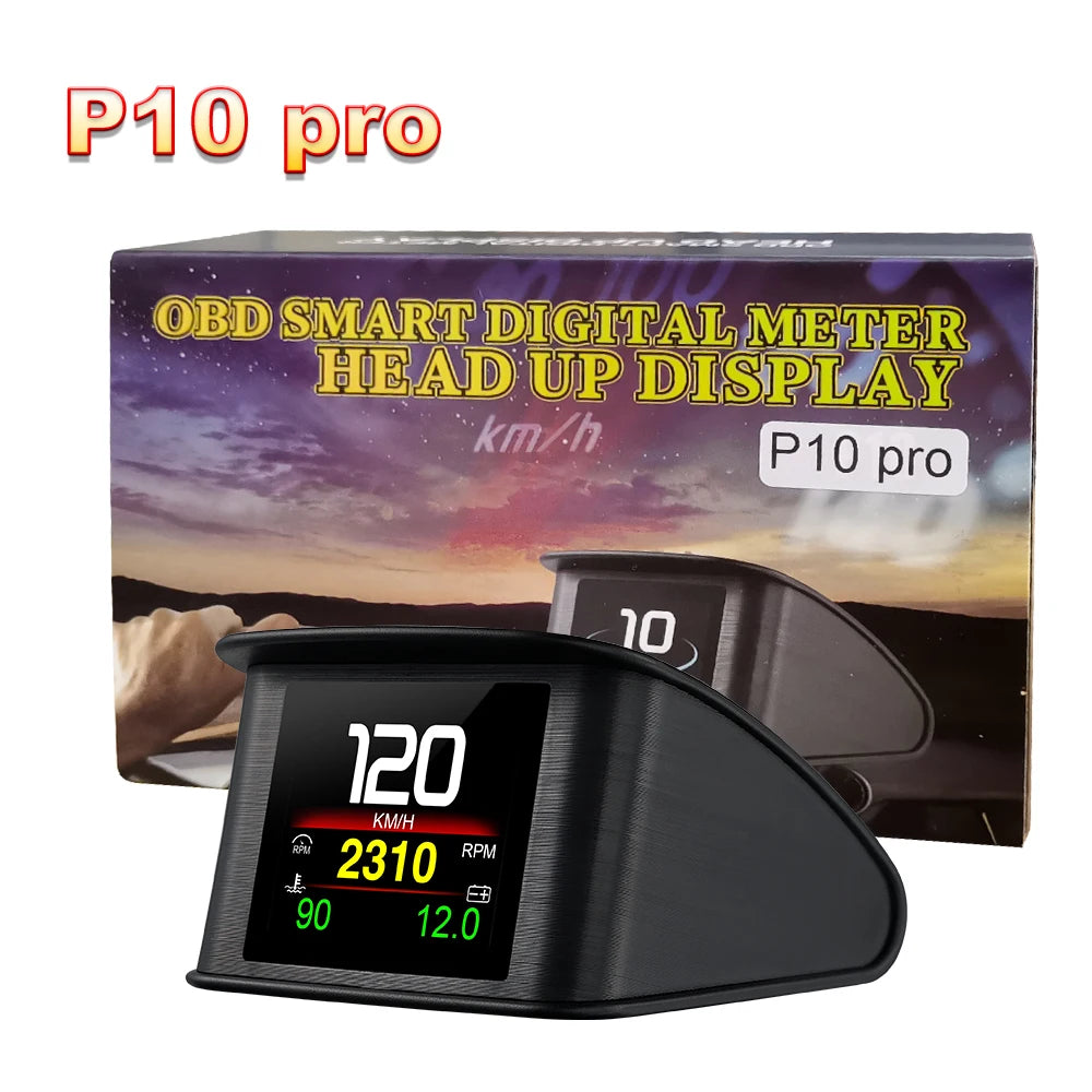 OBD2 Head Up Display Digital Speedometer with Overspeed Alarm