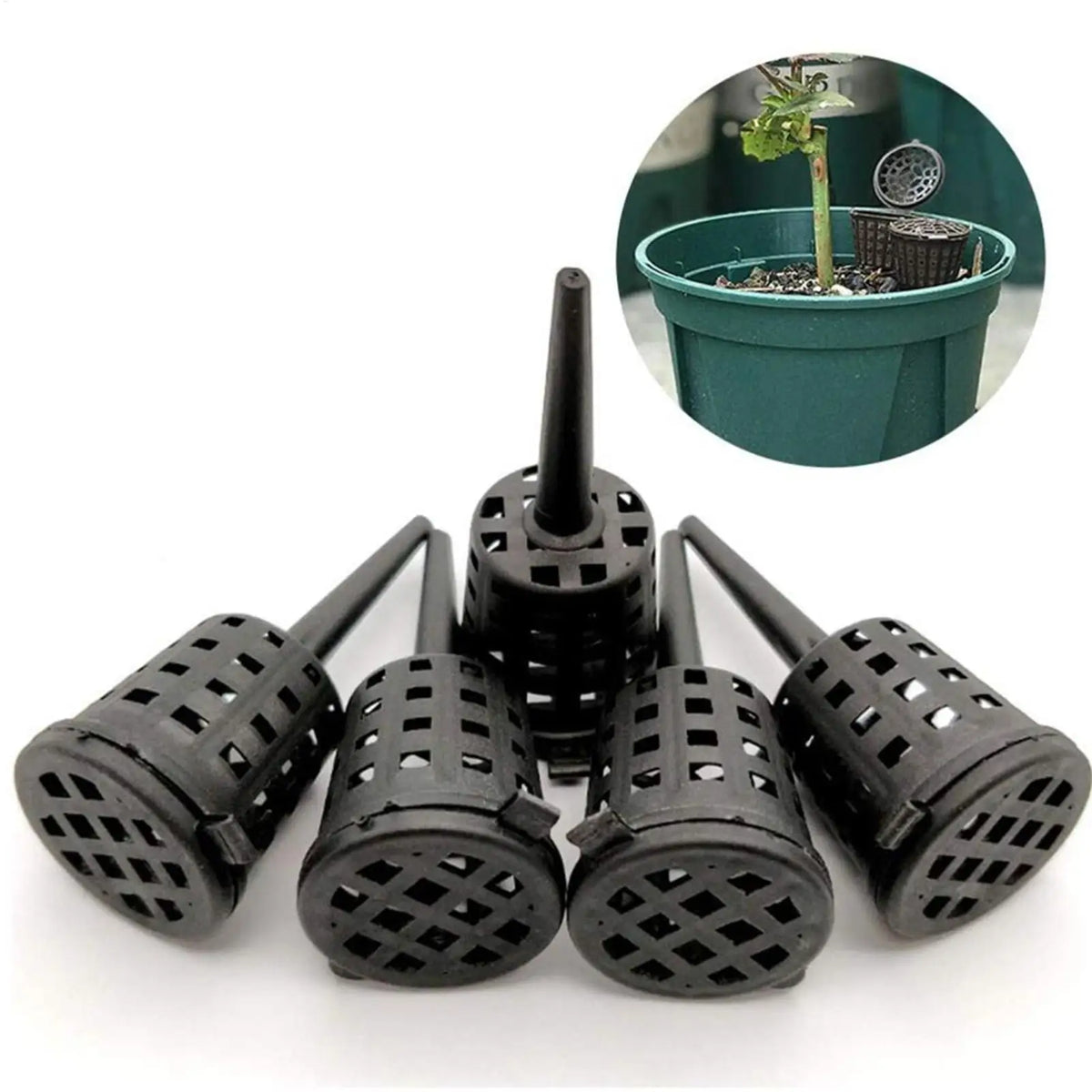 Fertiliser Mesh Baskets with Lids - 10-Pack