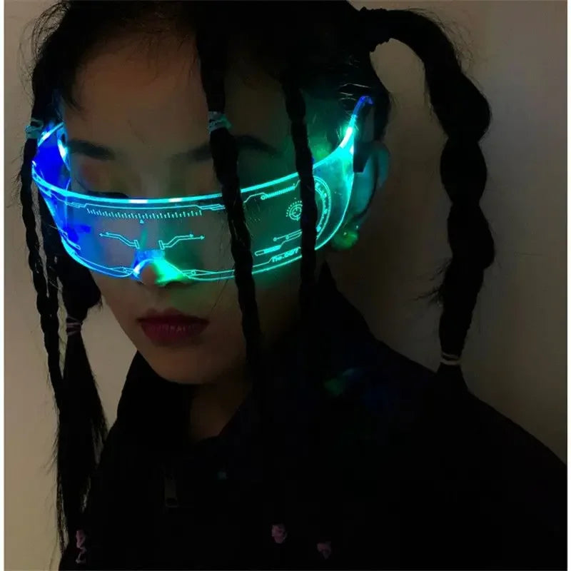 New Cool Colorful LED Light Up Glasses Glowing Party Decor Luminous Lighting Up Bar Rave Music Dancing Party Acrylic Neon