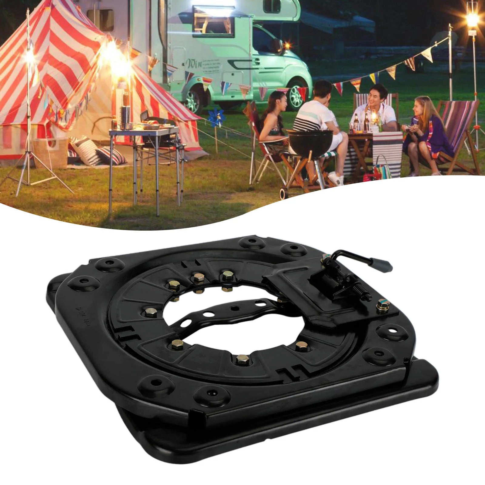 Universal Campervan Seat Swivel Turntable Base for Motorhome Vans