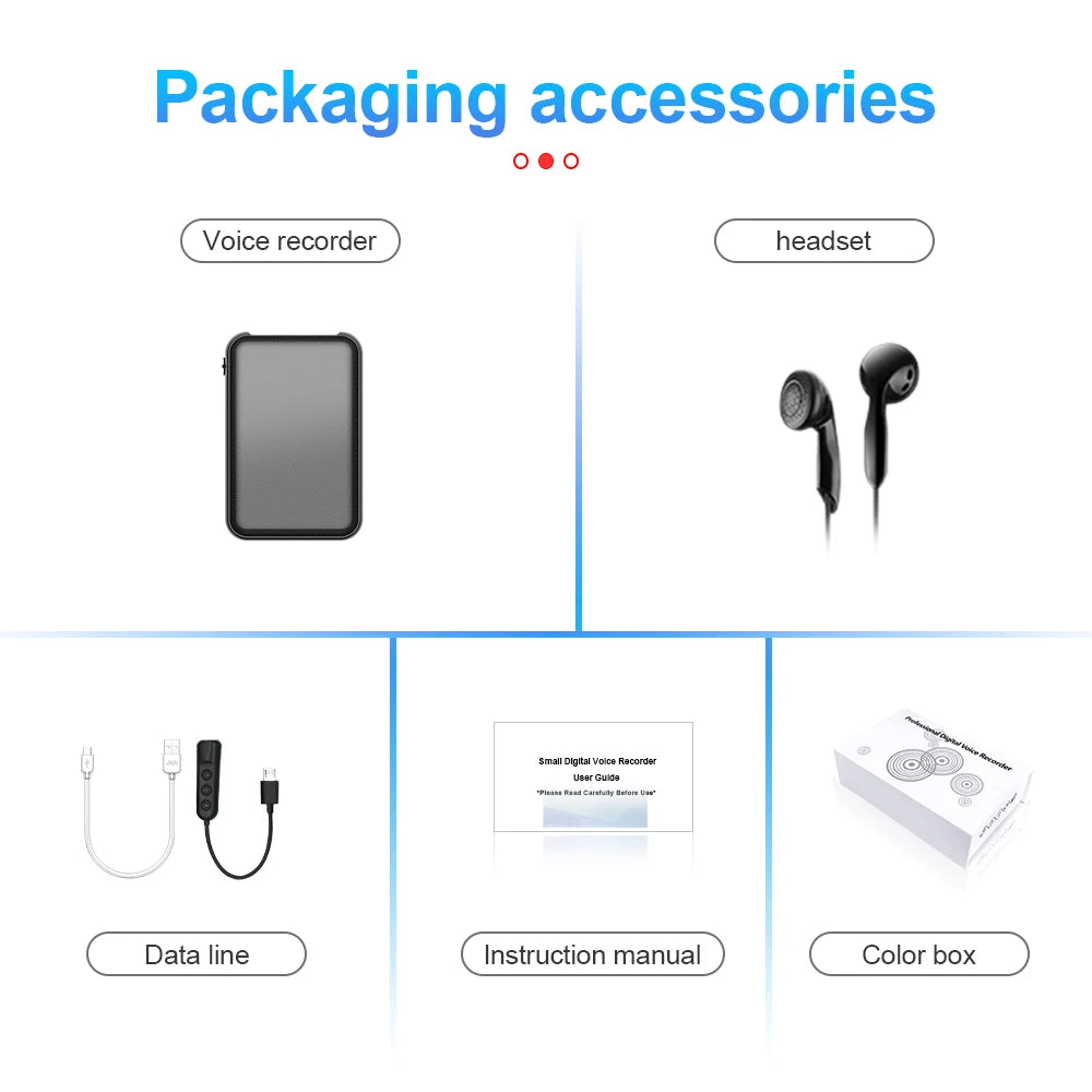 5000mAh Mini Power Bank Recorder Digtal Voice 8/32G Sound Record Activated Professional Large Capacity Storage MP3 Recording Pen