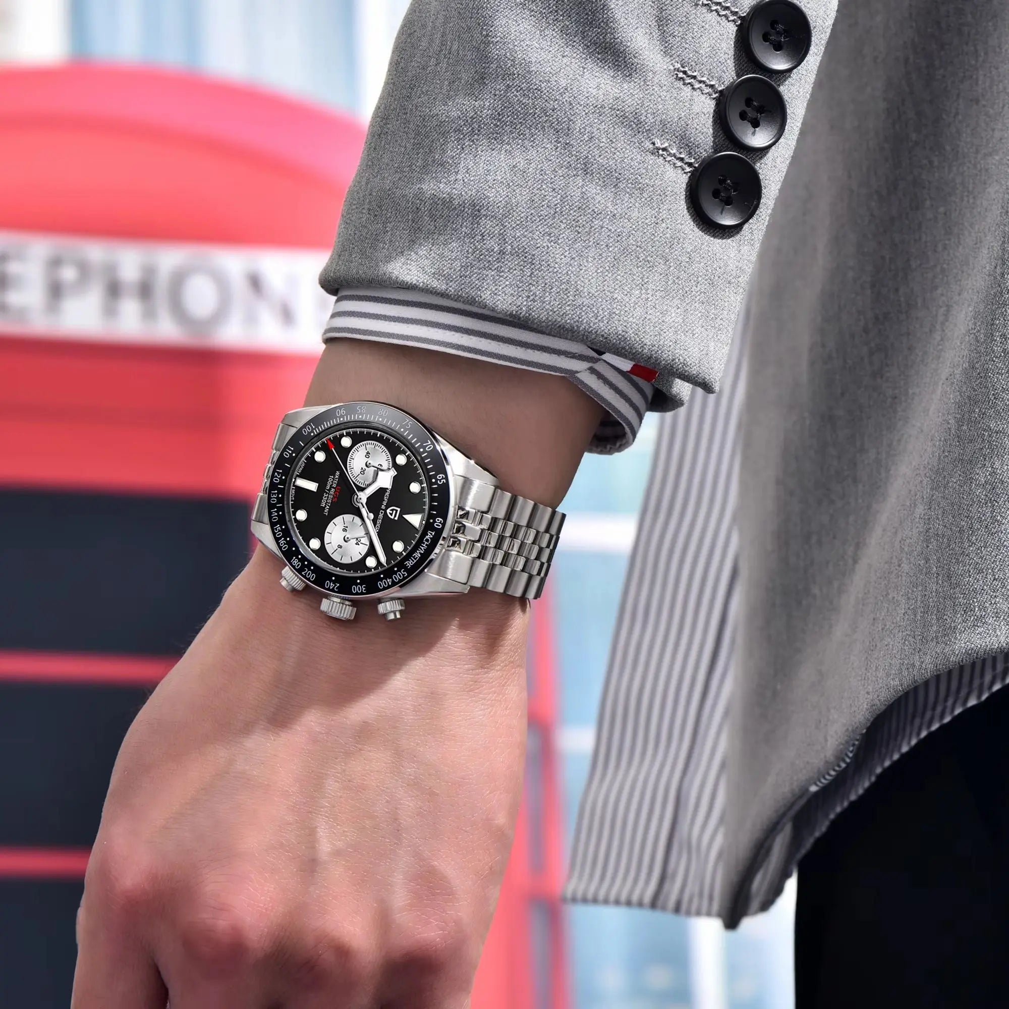 Pagani Design BB Panda Chronograph Men's Watch 100M Waterproof