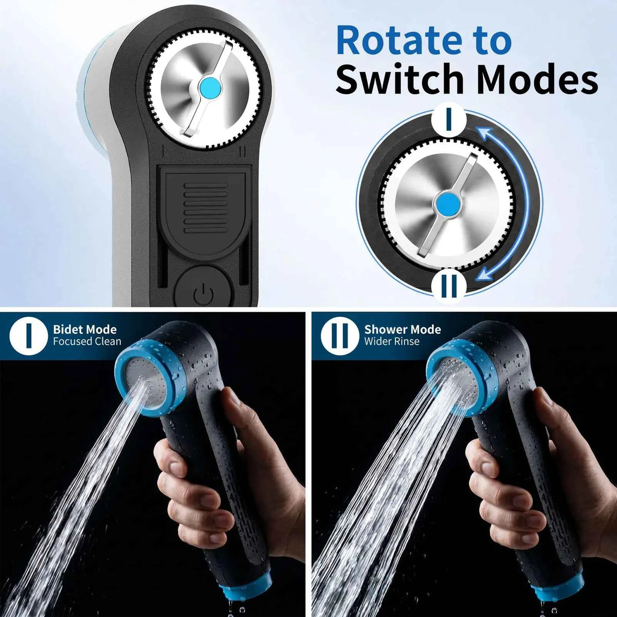 Rechargeable Portable Bidet & Shower Sprayer with Bottle Adapter