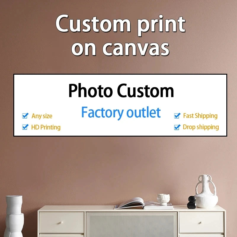 Custom Canvas Painting Set with Ring Hanging Kit