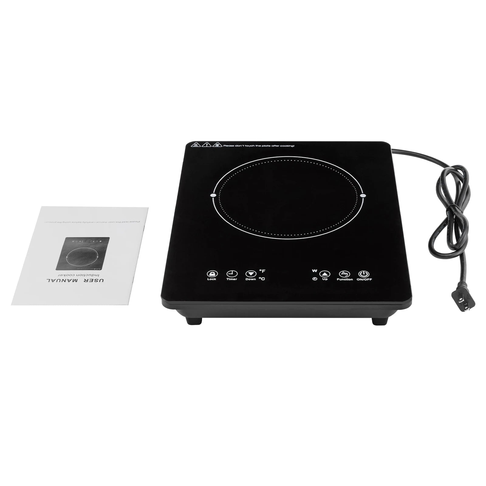 1800W Induction Cooktop Hot Plate Portable Induction Cooktop w/Ultra Low Noise for Kitchen Countertop Use
