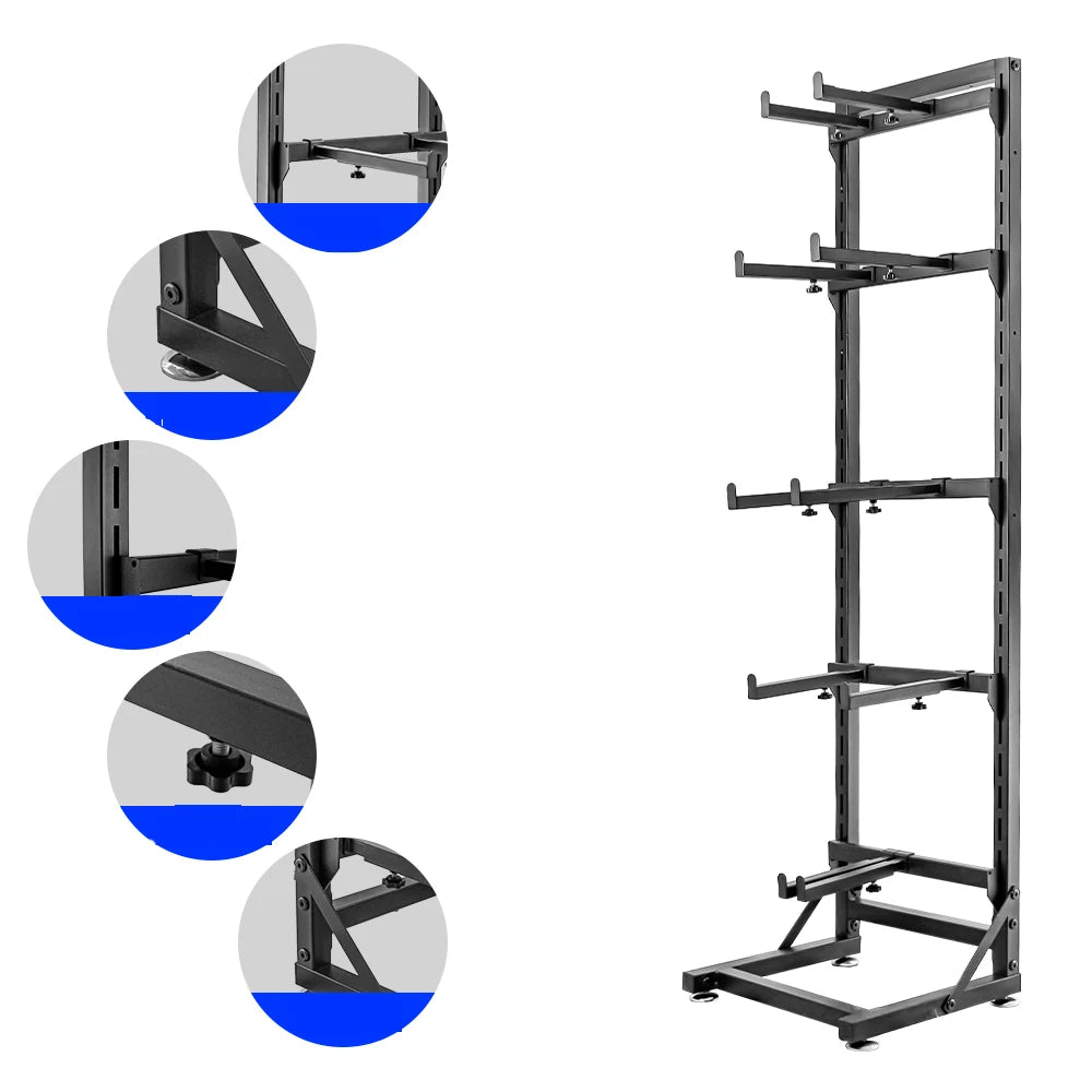 Metal Display Rack for 1/6 to 1/32 RC Cars, 5 Compartments