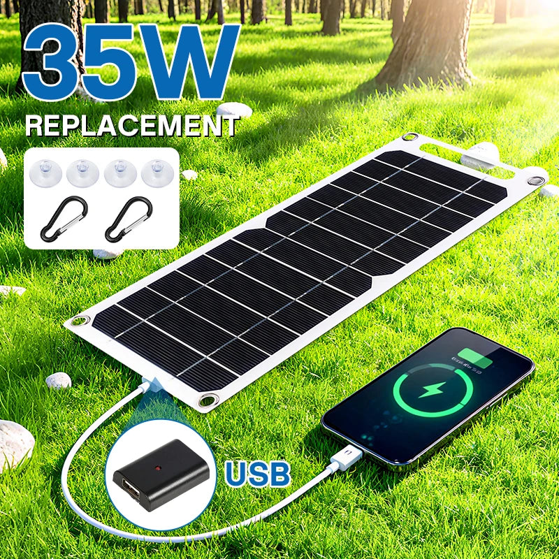 Portable Monocrystalline USB Solar Panel, 300 × 145mm