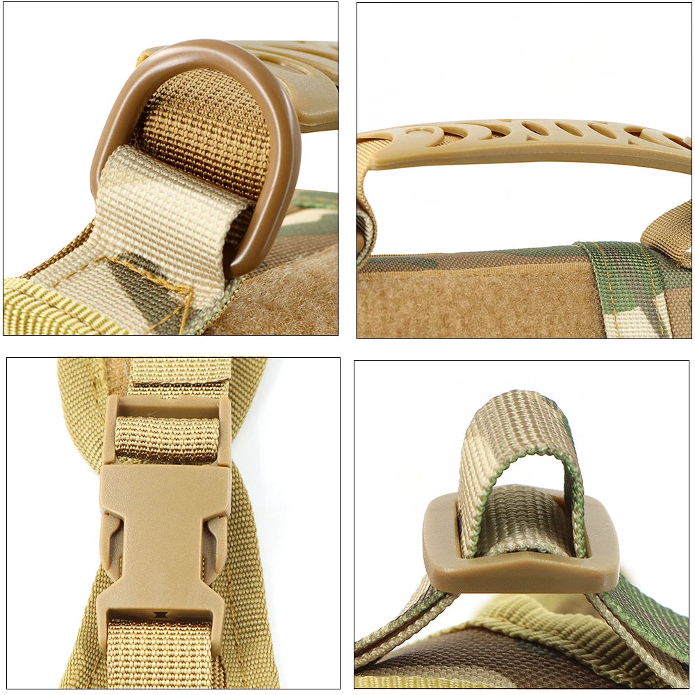 Pettorina tattica regolabile per gatti per avventure all'aperto sicure