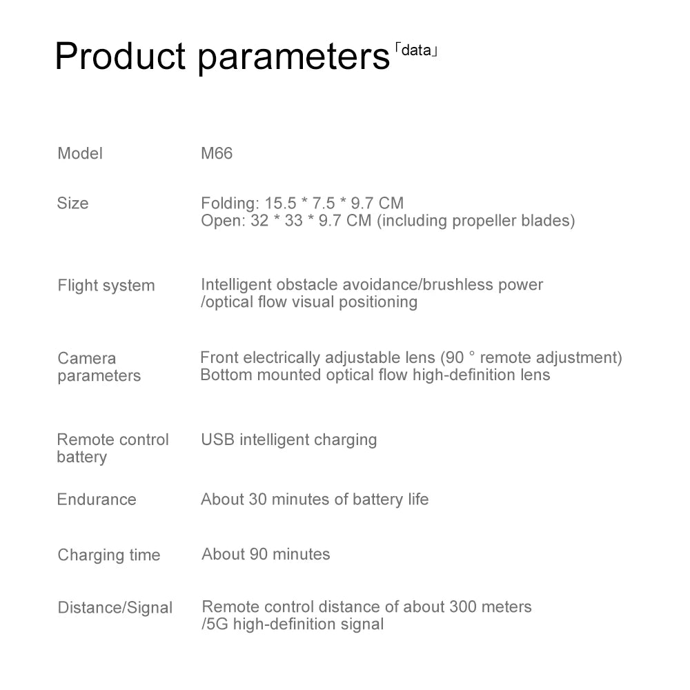 2025 New M66 Drone HD Folding Remote Control With Camera And Screen 5G FPV Camera Quadcopter Brushless Motor RC Quadcopter